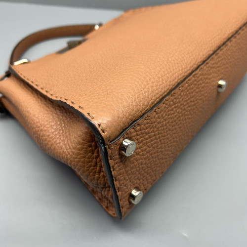 Fendi Peekaboo I See U Medium Grained Calfskin Brown