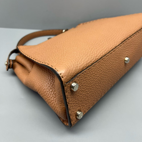 Fendi Peekaboo I See U Medium Grained Calfskin Brown