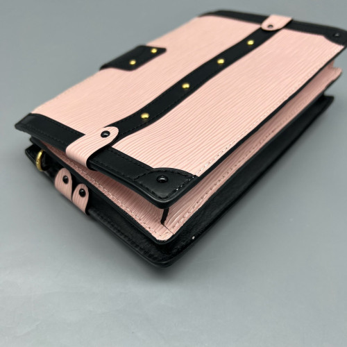 Louis Vuitton Trunk Clutch Epi Pink Black