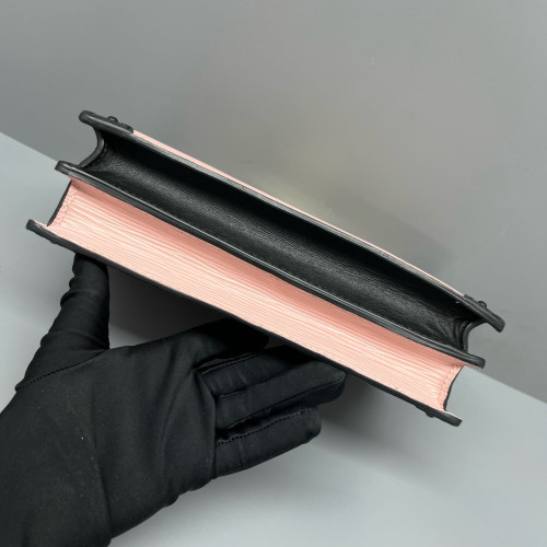 Louis Vuitton Trunk Clutch Epi Pink Black