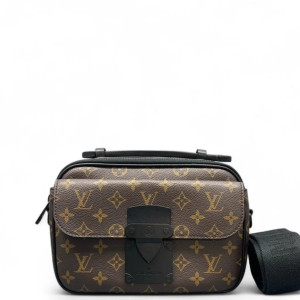 Louis Vuitton S Lock Messenger Monogram Brown Black
