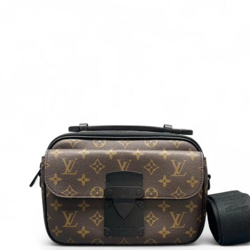 Louis Vuitton S Lock Messenger Monogram Brown Black