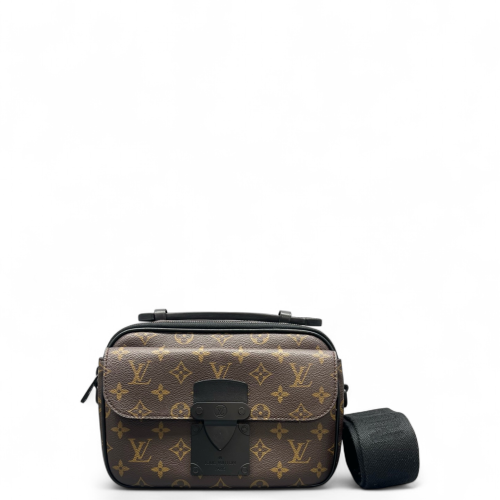 Louis Vuitton S Lock Messenger Monogram Brown Black