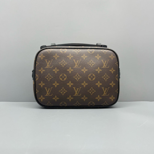 Louis Vuitton S Lock Messenger Monogram Brown Black