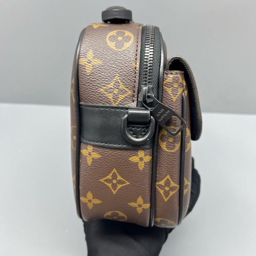Louis Vuitton S Lock Messenger Monogram Brown Black