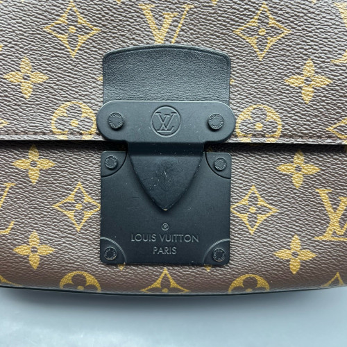 Louis Vuitton S Lock Messenger Monogram Brown Black