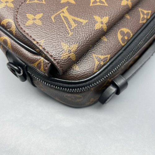 Louis Vuitton S Lock Messenger Monogram Brown Black