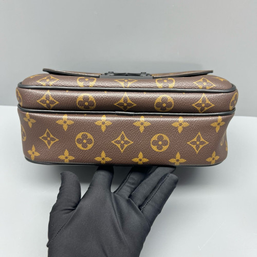 Louis Vuitton S Lock Messenger Monogram Brown Black
