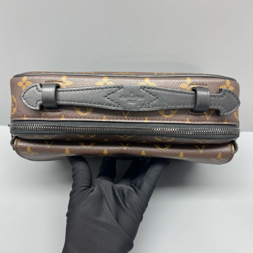 Louis Vuitton S Lock Messenger Monogram Brown Black