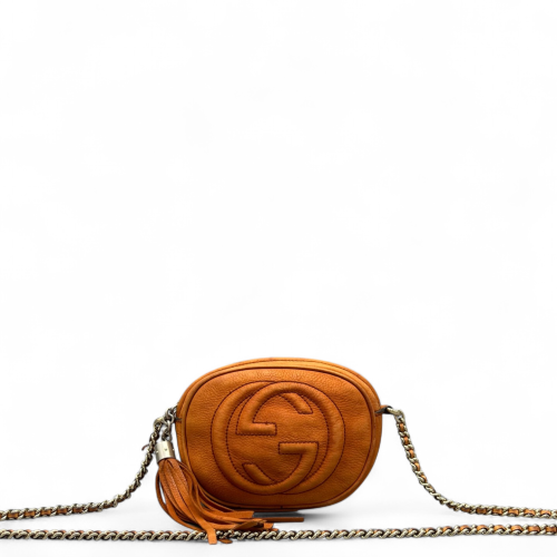 Gucci Tassel Camera Case Calfskin Orange