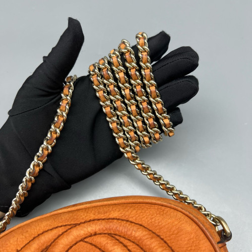 Gucci Tassel Camera Case Calfskin Orange