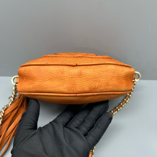 Gucci Tassel Camera Case Calfskin Orange