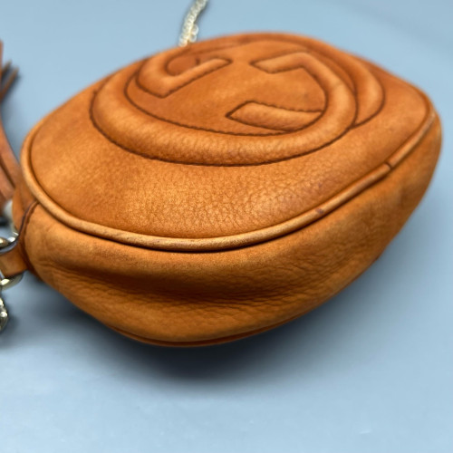 Gucci Tassel Camera Case Calfskin Orange