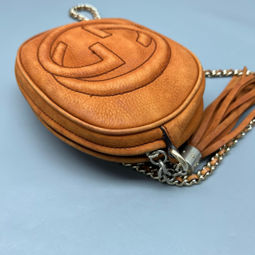 Gucci Tassel Camera Case Calfskin Orange