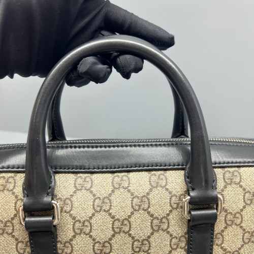 Gucci Briefcase GG Monogram Beige Ebony