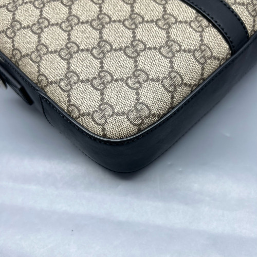Gucci Briefcase GG Monogram Beige Ebony