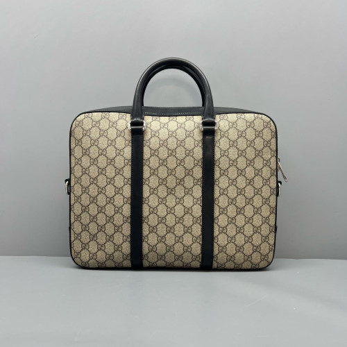 Gucci Briefcase GG Monogram Beige Ebony