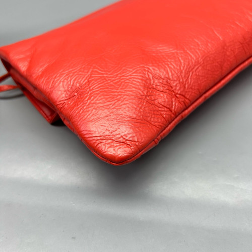 Balenciaga City Clutch Arena Lambskin Red