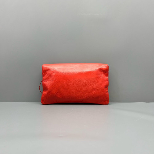 Balenciaga City Clutch Arena Lambskin Red