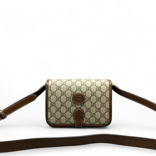 Gucci Accordion Bag GG Monogram Calfskin Brown Gucci Accordion Bag GG Monogram Calfskin Brown