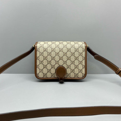 Gucci Accordion Bag GG Monogram Calfskin Brown Gucci Accordion Bag GG Monogram Calfskin Brown
