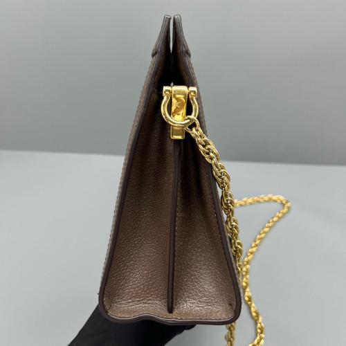 Gucci Web Medium Ophidia Chain Shoulder Bag GG Supreme Monogram Beige Ebony Brown Gucci Web Medium Ophidia Chain Shoulder Bag GG Supreme Monogram Beige Ebony Brown
