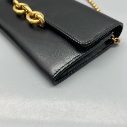 Yves Saint Laurent Le Maillon Satchel Calfskin Black