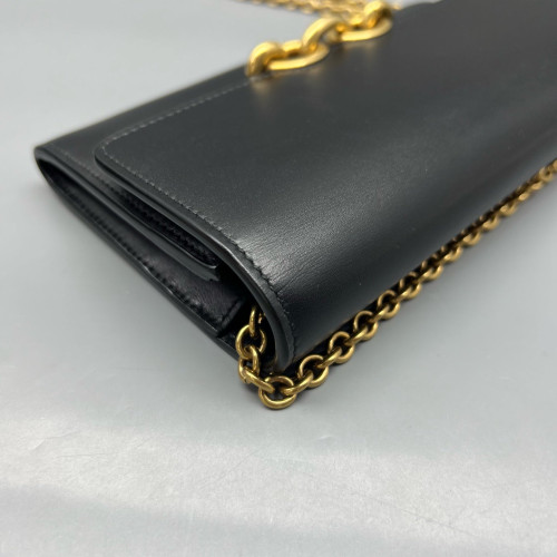 Yves Saint Laurent Le Maillon Satchel Calfskin Black