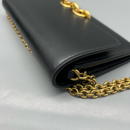 Yves Saint Laurent Le Maillon Satchel Calfskin Black