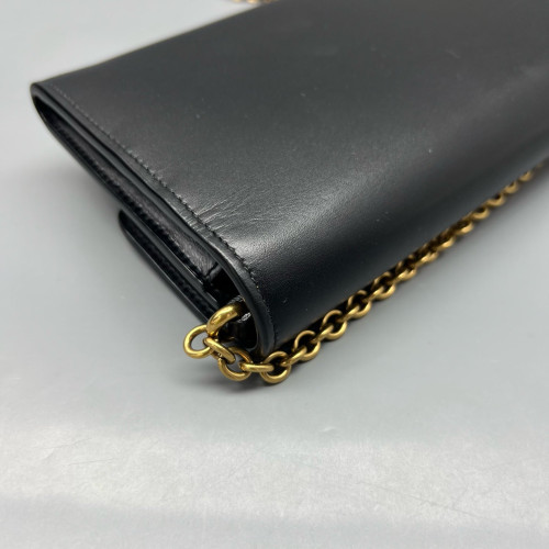 Yves Saint Laurent Le Maillon Satchel Calfskin Black