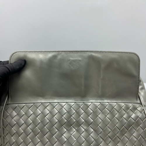 Bottega Veneta Messenger Lambskin Intrecciato Nappa Dark Grey Bottega Veneta Messenger Lambskin Intrecciato Nappa Dark Grey