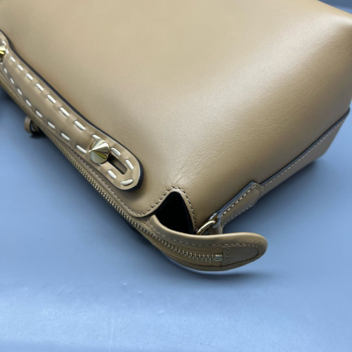 Fendi By The Way Medium Snakeskin Smooth Calfskin Beige
