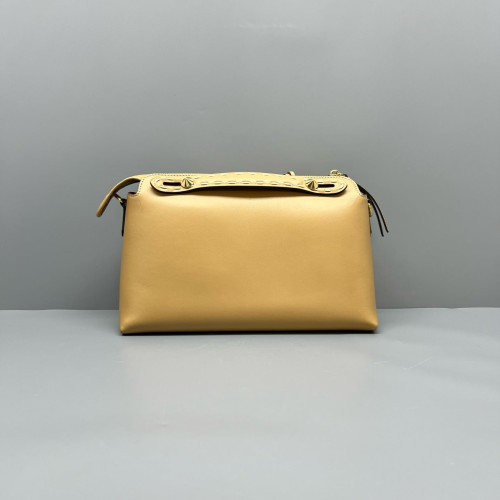 Fendi By The Way Medium Snakeskin Smooth Calfskin Beige