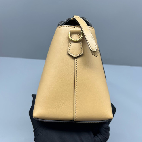 Fendi By The Way Medium Snakeskin Smooth Calfskin Beige