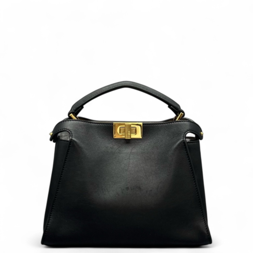 Fendi Peekaboo I See U Small Smooth Calfskin Black