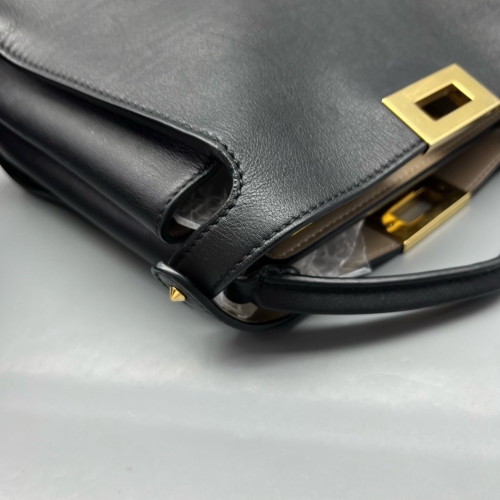 Fendi Peekaboo I See U Small Smooth Calfskin Black