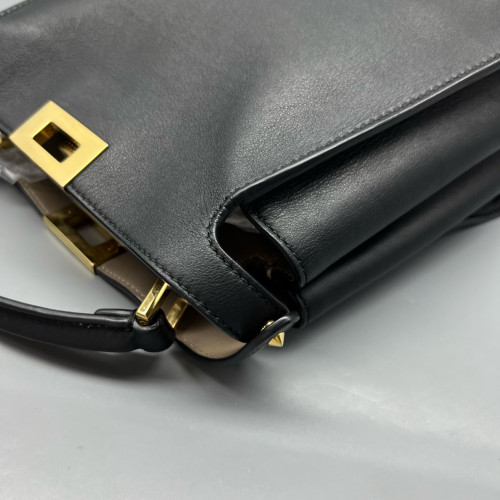 Fendi Peekaboo I See U Small Smooth Calfskin Black