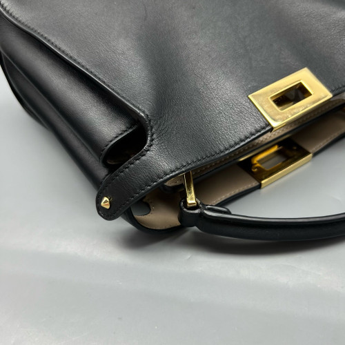 Fendi Peekaboo I See U Small Smooth Calfskin Black