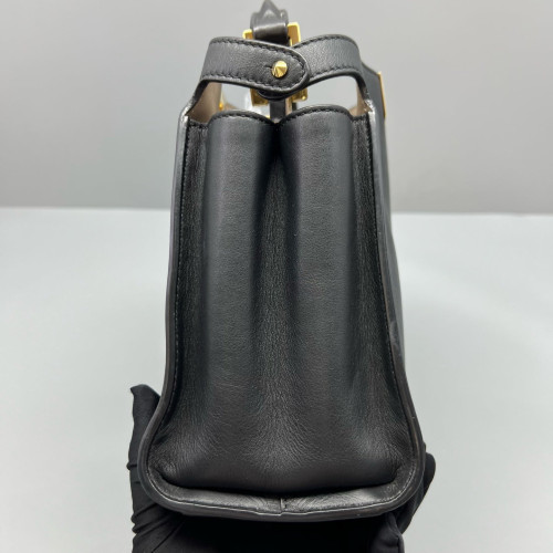 Fendi Peekaboo I See U Small Smooth Calfskin Black
