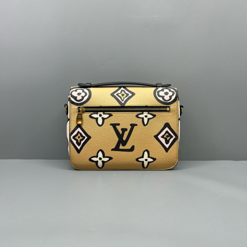 Louis Vuitton Pochette Metis Monogram Craggy Beige Black Pink
