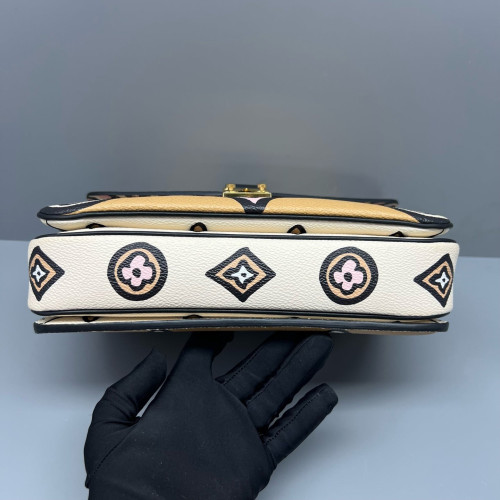 Louis Vuitton Pochette Metis Monogram Craggy Beige Black Pink
