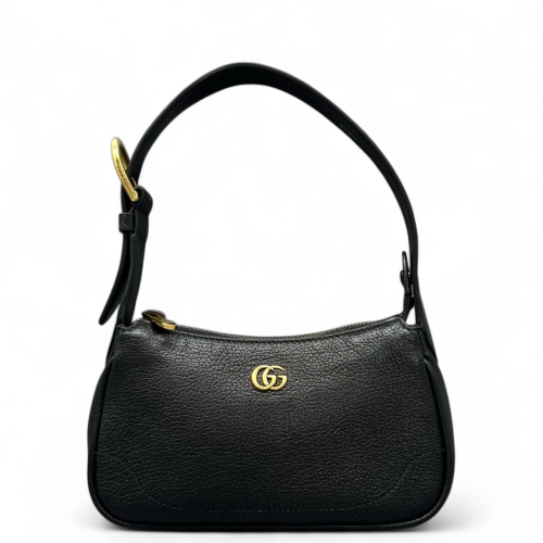 Gucci Mini Aphrodite Grained Calfskin Black
