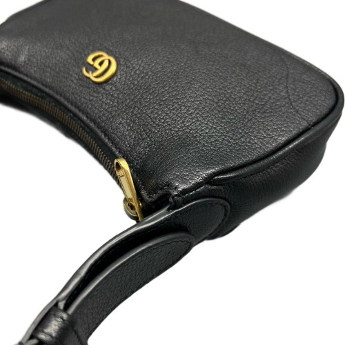 Gucci Mini Aphrodite Grained Calfskin Black