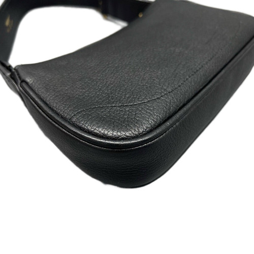 Gucci Mini Aphrodite Grained Calfskin Black
