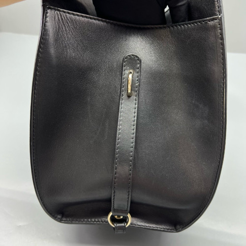 Gucci Medium Soft Stirrup Tote Calfskin Black