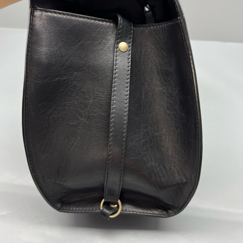 Gucci Medium Soft Stirrup Tote Calfskin Black