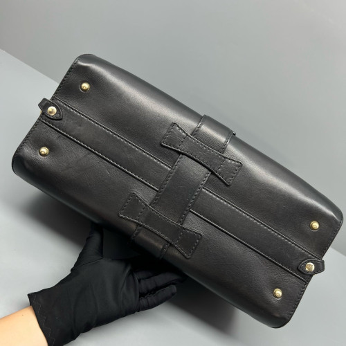 Gucci Medium Soft Stirrup Tote Calfskin Black