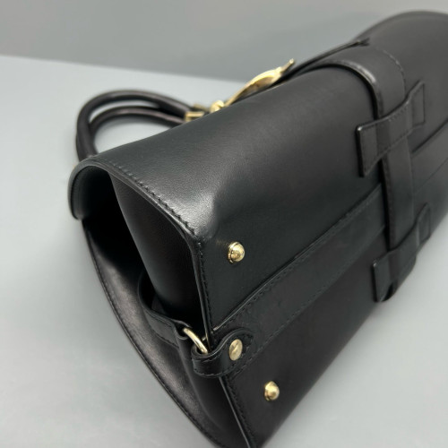 Gucci Medium Soft Stirrup Tote Calfskin Black