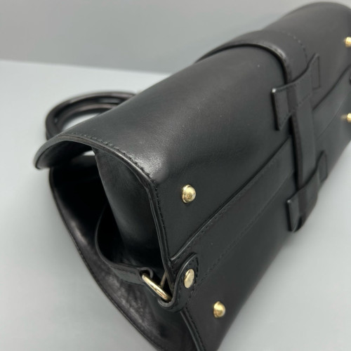 Gucci Medium Soft Stirrup Tote Calfskin Black