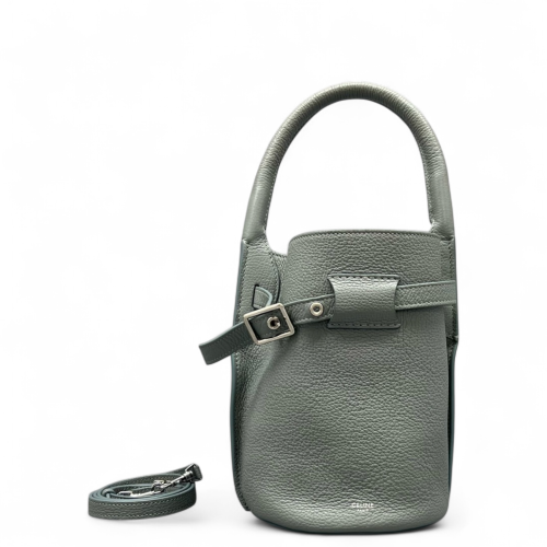 Celine Nano Big Bag Bucket Grained Calfskin Slate Blue Celine Nano Big Bag Bucket Grained Calfskin Slate Blue